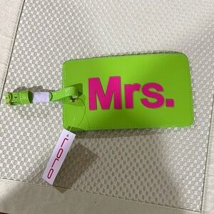 Lolo Bright Green 'Mrs.' Luggage Tag